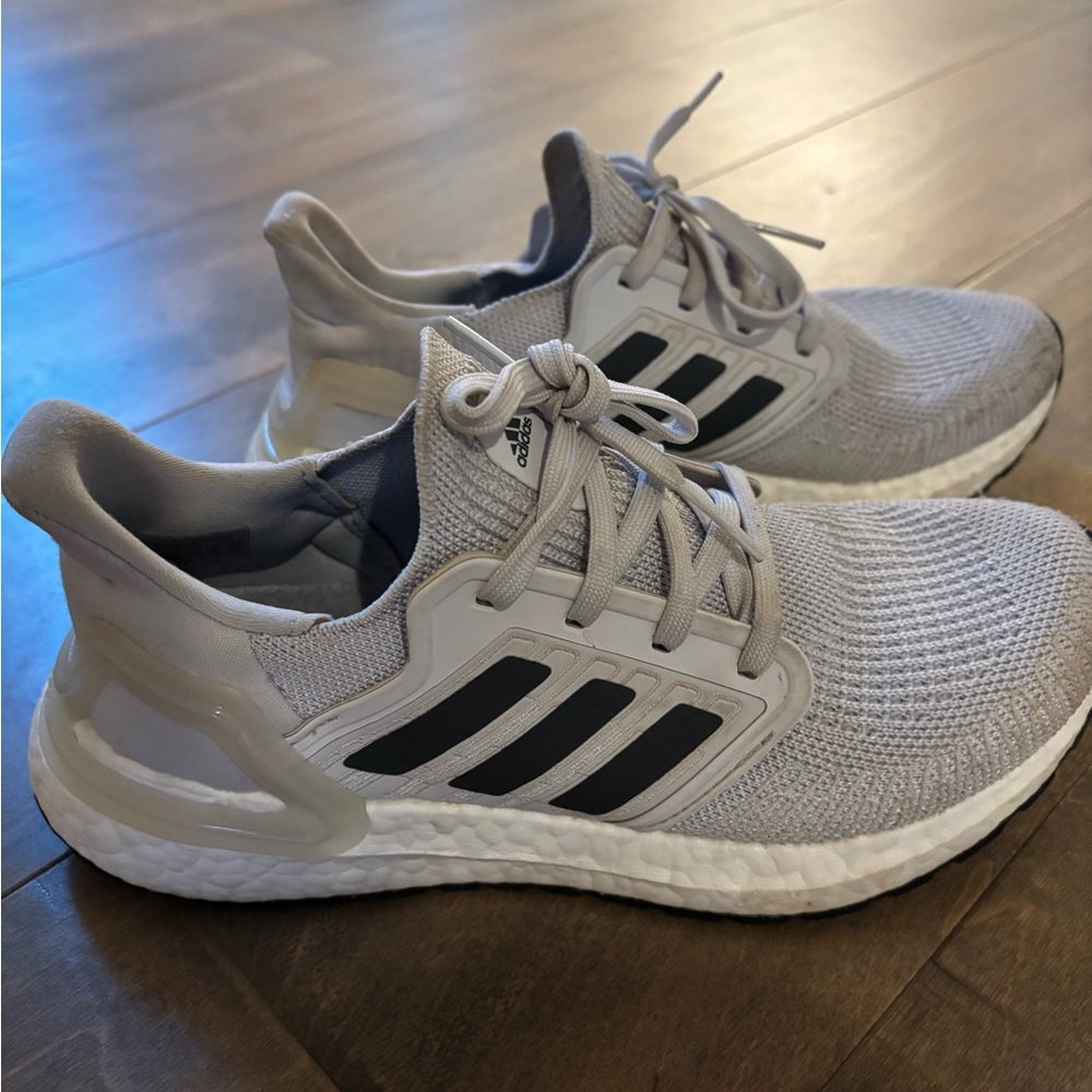 Adidas Ultraboost Light Gray Athletic Sneakers